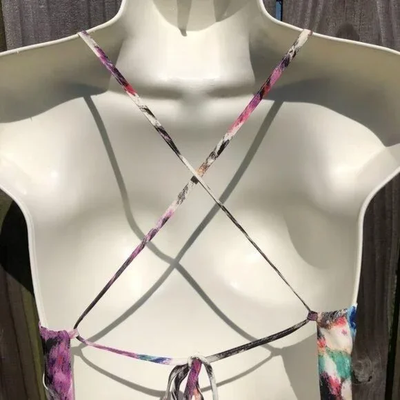 NWT Parker Large Romper Jumpsuit Sleeveless Watercolor Oasis Scout Shorts Mini - Picture 7 of 12